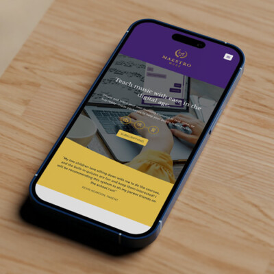 Web Design 3 of 3 • Maestro Muse website