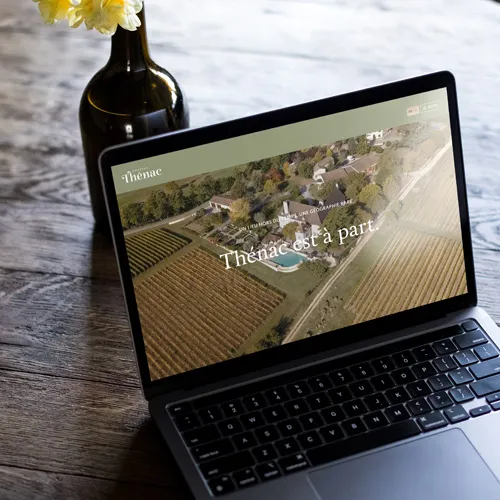 Web Design 1 of 3 • Château Thénac website