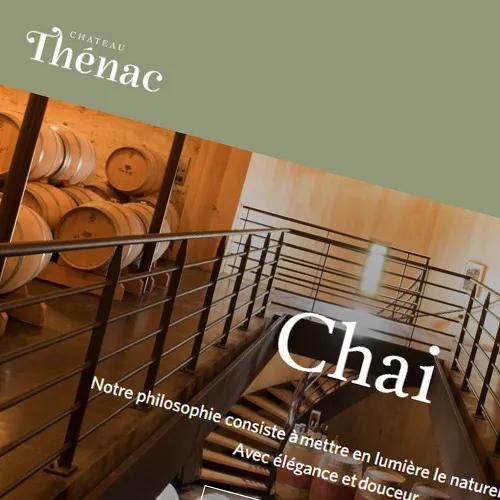 Web Design 2 of 3 • Château Thénac website