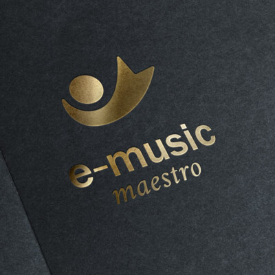Graphic Design 1 of 2 • E-Music Maestro logo