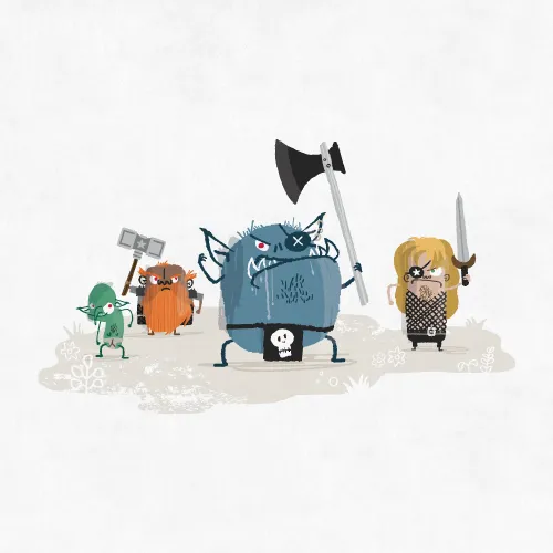 Illustration 1 of 2 • Party RPG illustration