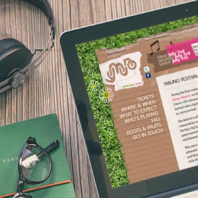 Web Design 3 of 3 • Ymuno Festival website