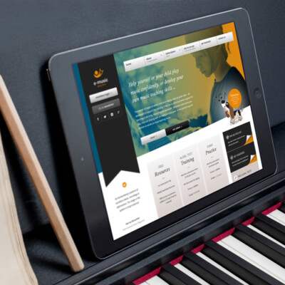 Web Design 1 of 3 • E-Music Maestro website