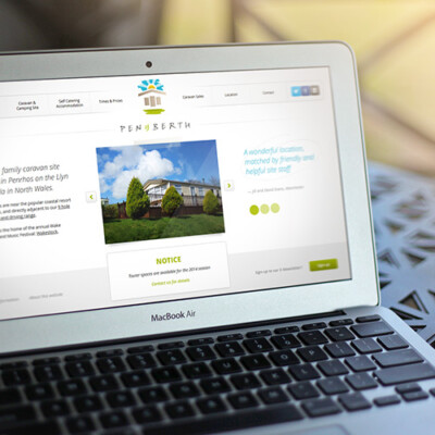 Web Design 1 of 3 • Pen y Berth and Llyn Golf website