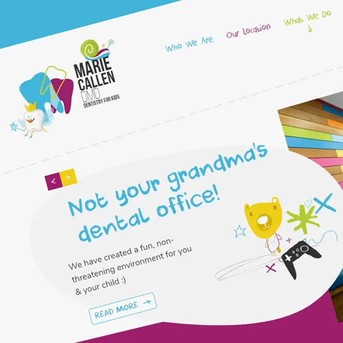 Web Design 2 of 3 • Marie Callen website