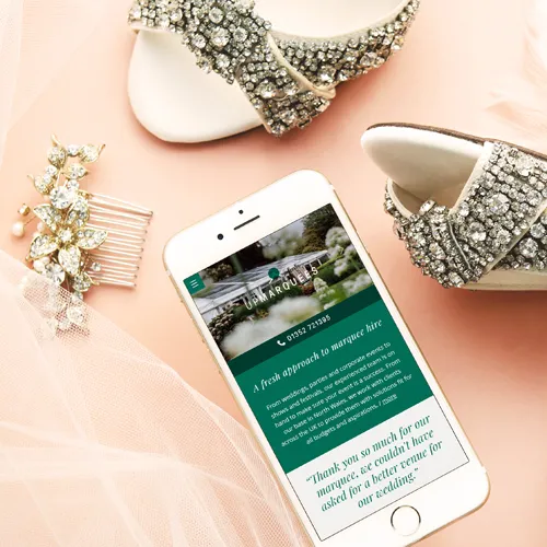 Web Design 3 of 3 • Up Marquees website