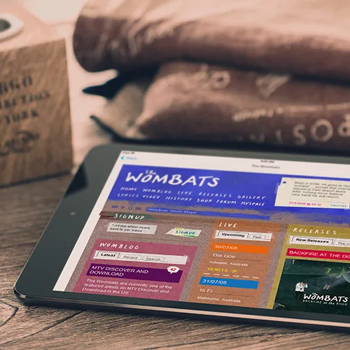 Web Design 3 of 3 • The Wombats website