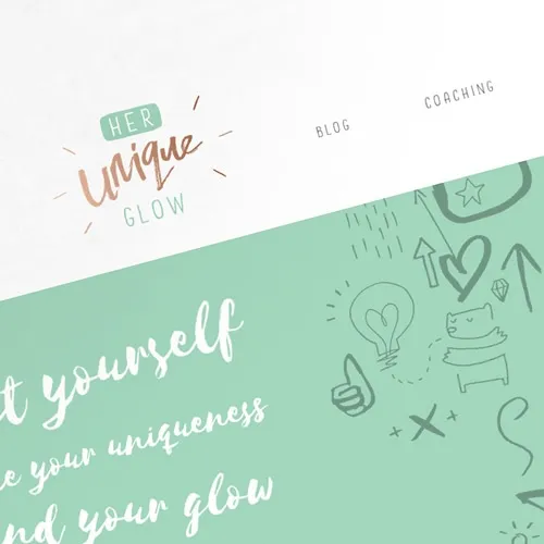Web Design 2 of 3 • Her Unique Glow website