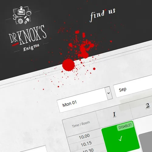 Web Design 2 of 3 • Dr Knox's Enigma website